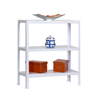 Simon Rack Schwerlastregal KIT HOMECLICK MINI 5/300 weiß 80,0 x 30,0 x 90,0 cm