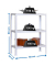 Simon Rack Schwerlastregal KIT HOMECLICK MINI 5/300 weiß 80,0 x 30,0 x 90,0 cm