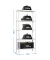 Simon Rack Schwerlastregal KIT HOMECLICK MINI 5/300 weiß 80,0 x 30,0 x 180,0 cm