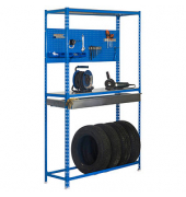 Simon Rack Werkbank KIT SIMONRACING BOX PLUS 3/400 blau, verzinkt 100,0 x 40,0 cm