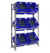 Simon Rack Schwerlastregal KIT SIMONBOTTLE 3 GRIS grau 80,0 x 30,0 x 180,0 cm