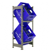 Simon Rack Schwerlastregal KIT SIMONBOTTLE 2 GRIS grau 40,0 x 30,0 x 100,0 cm