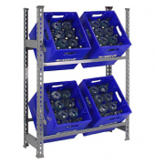 Simon Rack Schwerlastregal KIT SIMONBOTTLE 2 GRIS grau 80,0 x 30,0 x 100,0 cm