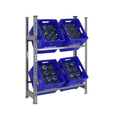 Simon Rack Schwerlastregal KIT SIMONBOTTLE 2 GRIS grau 80,0 x 30,0 x 100,0 cm