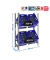 Simon Rack Schwerlastregal KIT SIMONBOTTLE 2 GRIS grau 80,0 x 30,0 x 100,0 cm