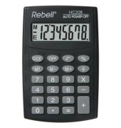Taschenrechner - Batteriebetrieb, 8-stellig, LCD-Display, schwarz