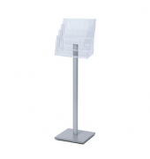Showdown Displays Prospektständer MB4C330 transparent DIN A4 4 Fächer