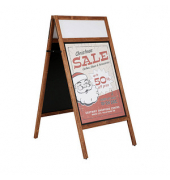 update displays Kundenstopper MULTI Plus braun DIN A1
