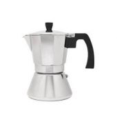 LEOPOLD VIENNA LV113007 Tivoli Espressokocher silber, 6 Tassen