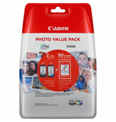 Value Pack PG545XLCL546XL sw+3-fbg. Druckerpatronen Original