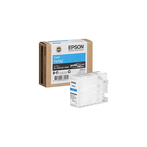 Epson Druckerpatrone T47A2 C13T47A200 (kompatibel zu Epson T47A2), cyan 8715946680910 Epson
