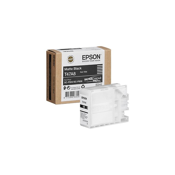 Epson Druckerpatrone T47A8 C13T47A80N (kompatibel zu Epson T47A8), schwarz matt 8715946730059 Epson