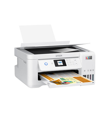 EPSON EcoTank ET-2856 3 in 1 Tintenstrahl-Multifunktionsdrucker weiß