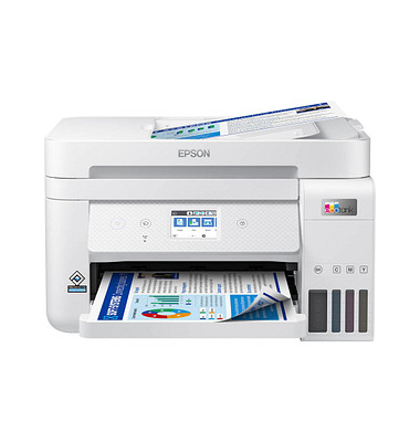 EPSON EcoTank ET-4856 4 in 1 Tintenstrahl-Multifunktionsdrucker weiß