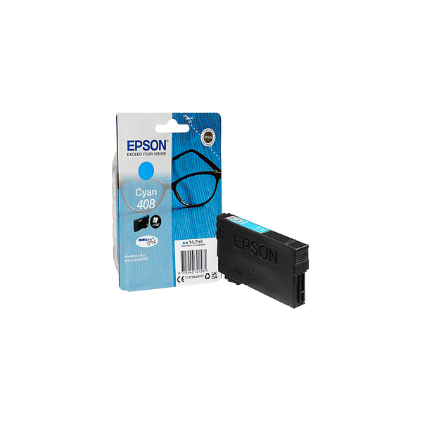 Epson Druckerpatrone 408/T09J2 C13T09J24010 (kompatibel zu Epson 408), cyan, ca. 1100 Seiten 8715946701585 Epson