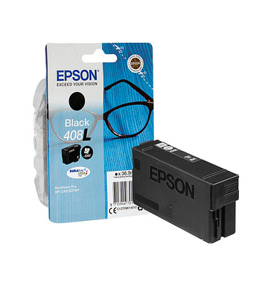 Druckerpatrone 408L/T09K1 C13T09K14010 (kompatibel zu Epson 408L), schwarz, ca. 2200 Seiten