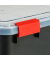 Aufbewahrungsbox AT-L BkR/C/D.Red 6190, außen 29x59x29cm, Polypropylen schwarz/transparent/rot