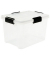 Aufbewahrungsbox Water Proof 6192, außen 29x39x26cm, Polypropylen transparent/schwarz