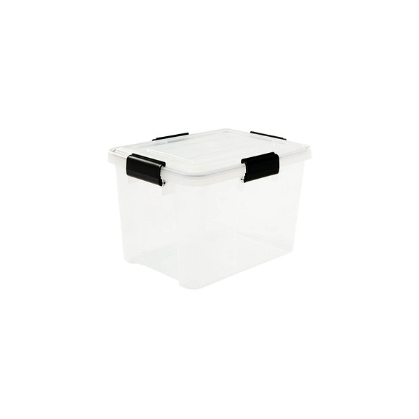 8716382201394 - Aufbewahrungsbox Water Proof 6192 außen 29x39x26cm Polypropylen transparent schwarz 8716382201394 IRIS Ohyama 8716382201394 - Aufbewahrungsbox Water Proof 6192 außen 29x39x26cm Polypropylen transparent schwarz 8716382201394 IRIS Ohyama