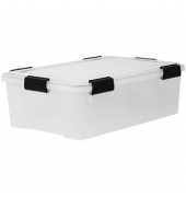 Aufbewahrungsbox Water Proof 6374, außen 29x39x19,1cm, Polypropylen transparent/schwarz