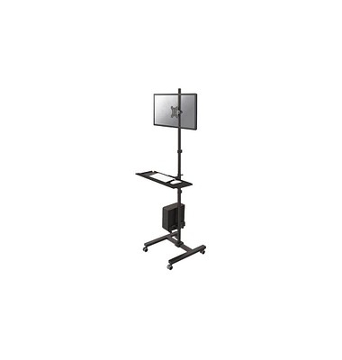 Computertisch FPMA-MOBILE1700, höhenverstellbar 94-175cm (H), schwarz / schwarz