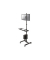 Computertisch FPMA-MOBILE1700, höhenverstellbar 94-175cm (H), schwarz / schwarz