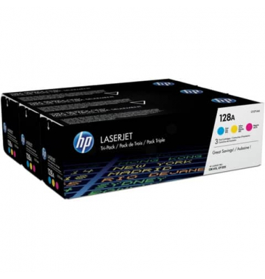 Toner CF371AM (128A), cyan/magenta/yellow, ca. 3x 1300 Seiten
