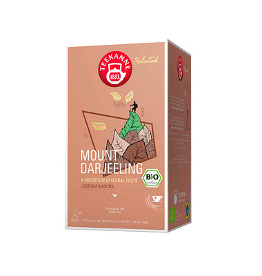 Tee Bio Luxury Cup Mount Darjeeling 68447, Schwarzer Tee, Beutel