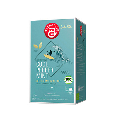 TEEKANNE Bio Luxury Cup Cool Pepper Mint Bio-Tee 25 Portionen