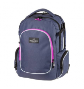 Schulrucksack Campus Evo blue ivy  pink