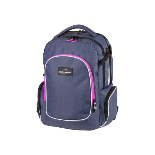 9002638223753 - WALKER Schulrucksack WIZZARD CAMPUS EVO Blue Ivy Pink (2023) pink blau 9002638223753 - WALKER Schulrucksack WIZZARD CAMPUS EVO Blue Ivy Pink (2023) pink blau