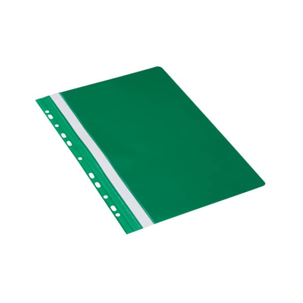 10 Stück Donau Schnellhefter Multiloch 1704001-06, A4, grün, Polyvinylchlorid (PVC), Vorderdeckel transparent 9003106568703 Donau