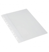 Schnellhefter 1704001-09, A4, weiß, Polyvinylchlorid (PVC), Vorderdeckel transparent