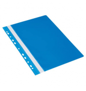 Schnellhefter 1704001-10, A4, blau, Polyvinylchlorid (PVC), Vorderdeckel transparent