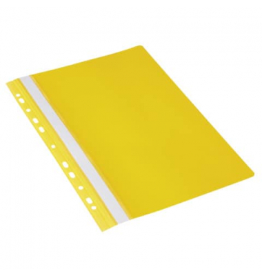 Schnellhefter Multiloch 1704001-11, A4, gelb, Polyvinylchlorid (PVC), Vorderdeckel transparent