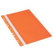Schnellhefter Multiloch 1704001-12, A4, orange, Polyvinylchlorid (PVC), 80g, Vorderdeckel transparent