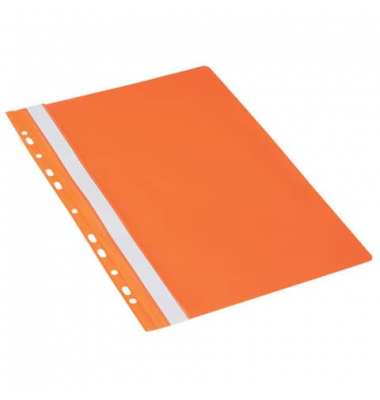 Schnellhefter 1704001-12, A4, orange, Polyvinylchlorid (PVC), Vorderdeckel transparent