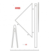 Kunststofftafel Kunststofftafel für Aristo Wandgeräte, AR1950W, 100x60cm, Kunststoff