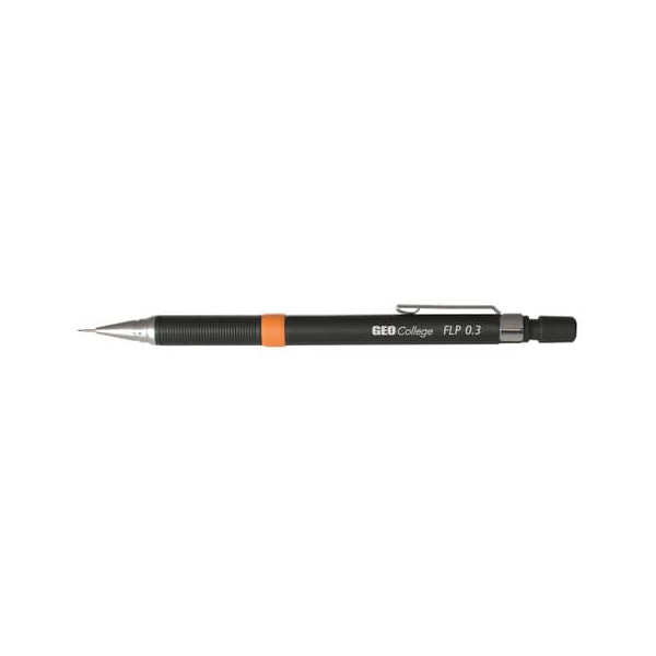 10 Stück Aristo Druckbleistift College Feinminenstift FLP 0.30, AR23553, Härte HB, 0,3mm, schwarz, mit Radiergummi 9003182235537 Aristo