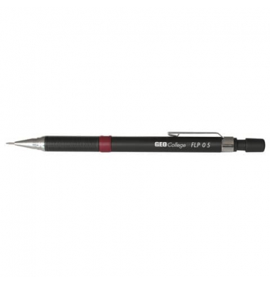 Druckbleistift College Feinminenstift FL 0.50, AR23555, Härte HB, 0,5mm, schwarz, mit Radiergummi