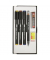 Pigmentliner-Set Schulset Creative&Draving, AH80087, schwarz (Schreibfarbe: schwarz), 0,3+0,5+0,7mm