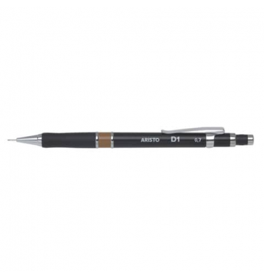 Druckbleistift Feinminenstift D1 schwarz 0.70, AH82507, Härte HB, 0,7mm, schwarz, mit Radiergummi
