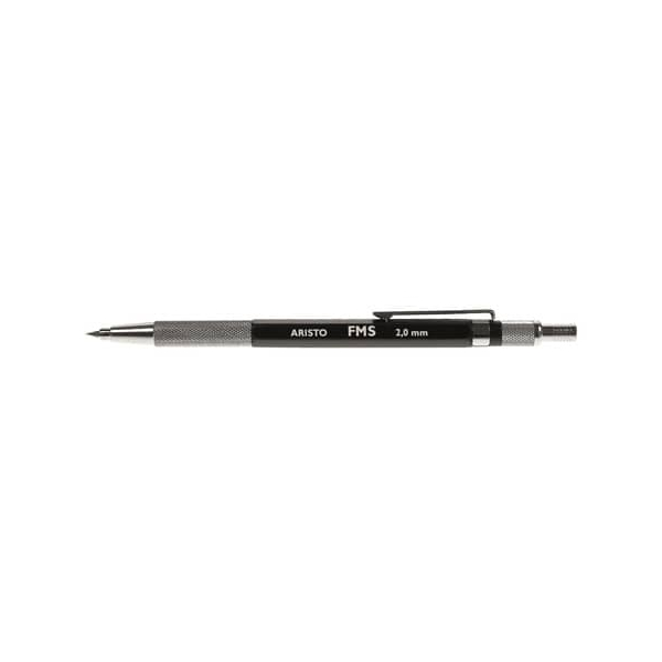 5 Stück Aristo Druckbleistift Fallminenstift FMS 2 mm schwarz mit Minenspitzer, AH82850, Härte HB, 2,0mm, schwarz 9003182828500 Aristo