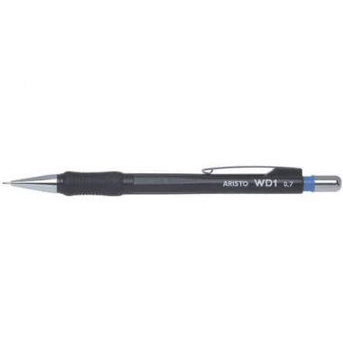 Druckbleistift Feinminenstift WD1 0.70 schwarz, AH85107, Härte HB, 0,7mm, schwarz, mit Radiergummi