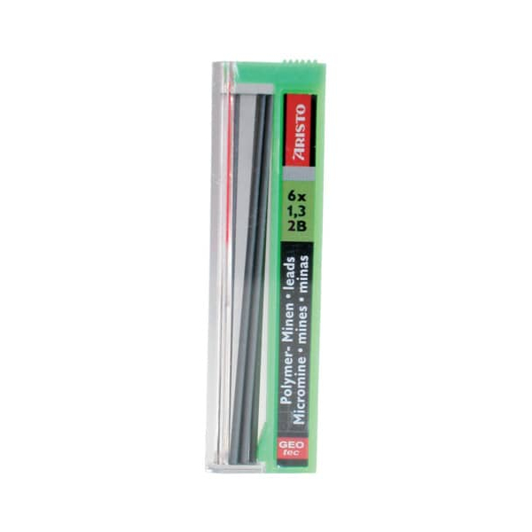 12 Stück Aristo Druckbleistiftminen Feinminen Hi-Polymer 1.3 2B, AR86178 9003182861781 Aristo