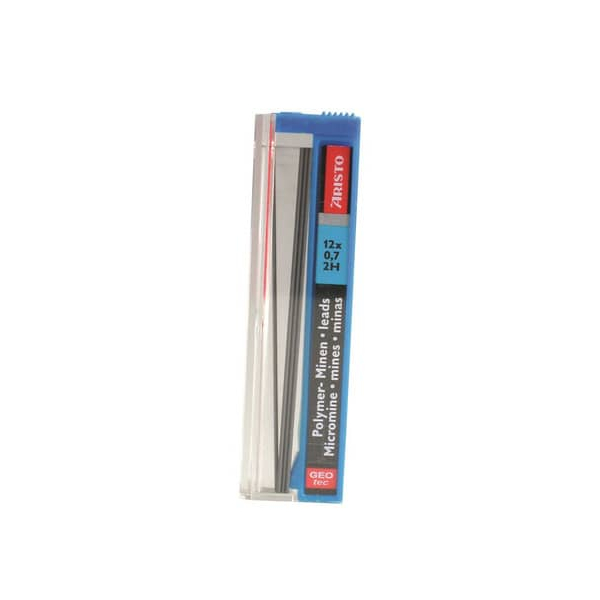 12 Stück Aristo Druckbleistiftminen Feinminen Hi-Polymer 0.7 2H, AH86738 9003182867387 Aristo