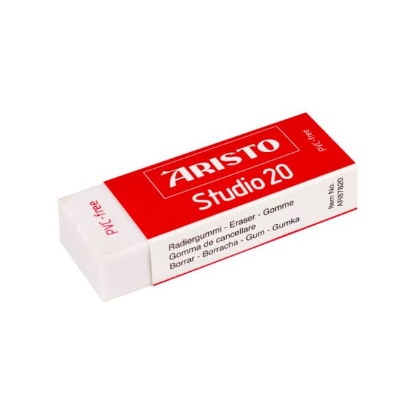 20 Stück Aristo Radierer Studio 20 weiß 9003182878208 Aristo