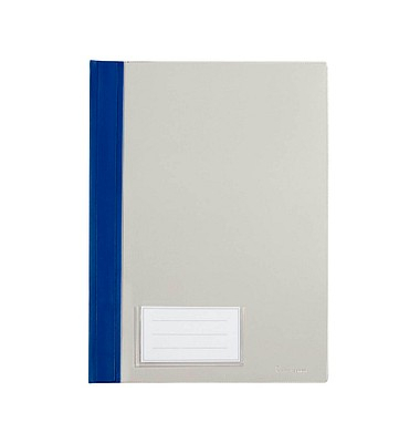Schnellhefter 281100BL, A4, blau, Polyvinylchlorid (PVC), Vorderdeckel transparent Schnellhefter 281100BL, A4, blau, Polyvinylchlorid (PVC), Vorderdeckel transparent
