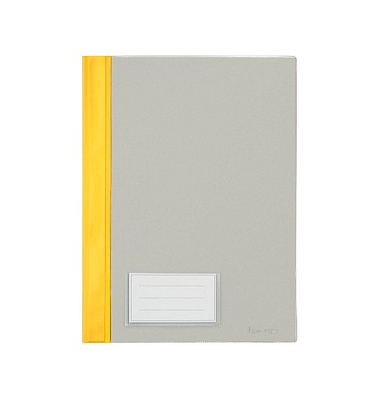 Schnellhefter 281100GE, A4, gelb, Polyvinylchlorid (PVC), Vorderdeckel transparent Schnellhefter 281100GE, A4, gelb, Polyvinylchlorid (PVC), Vorderdeckel transparent