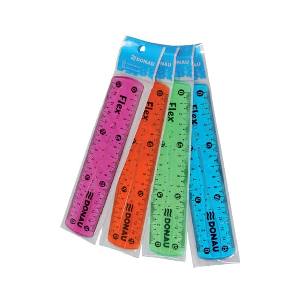 12 Stück PBs Lineal Flexi - 15 cm, transparent sortiert 9004546388234 PBs